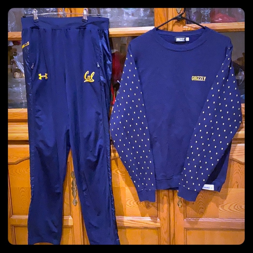Under Armour Cal bears sz M sweatpants +sweatshirt
